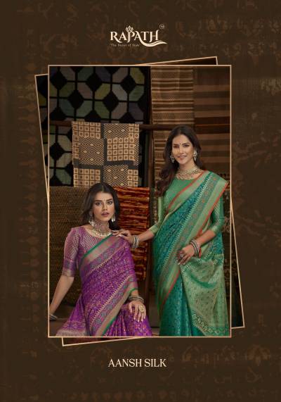 RAJYOG RAJPATH AANSH SILK TRADITIONAL PATOLA SILK SAREE WHOLESALER